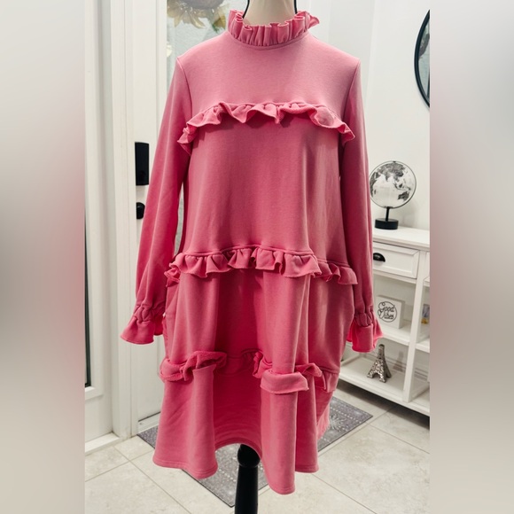Pink Ruffle Dress - Picture 2 of 8